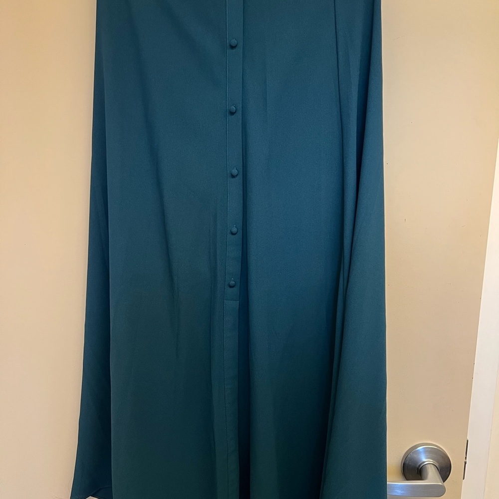 NWOT halogen teal maxi skirt - Picture 2 of 4